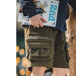 Load image into Gallery viewer, MULTI-POCKETS AMEKAJI FUNCTIONAL LOOSE SHORTS
