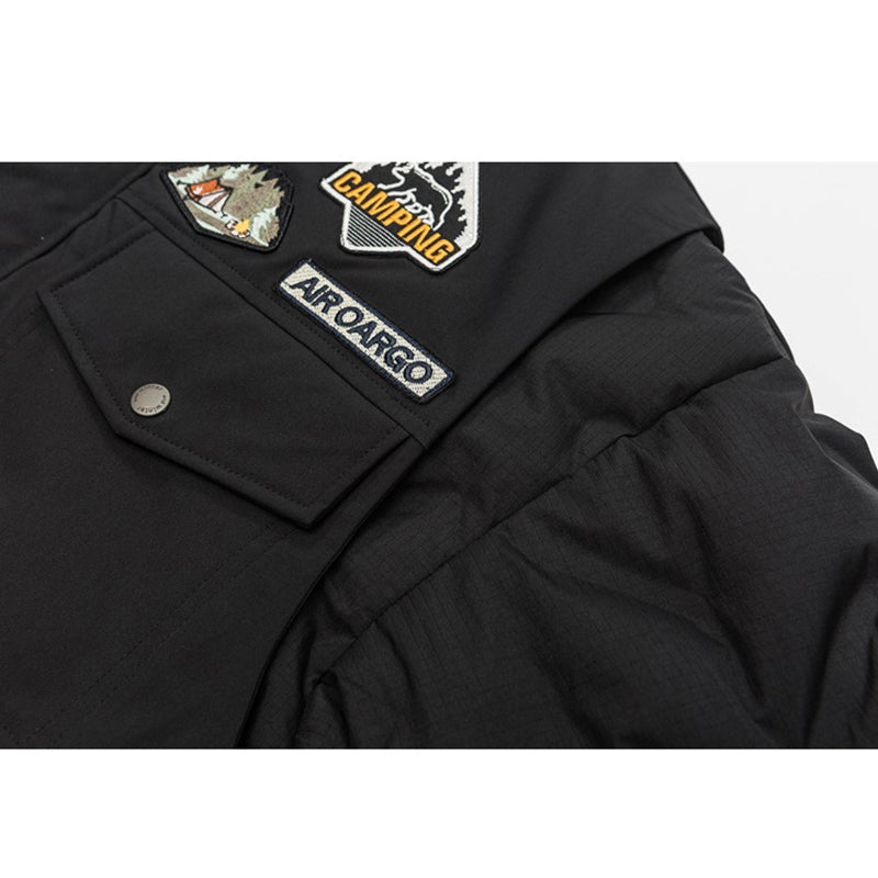 90% WHITE DUCK DOWN JACKET FAKE 2-PIECE VEST COAT SUPPER WARM