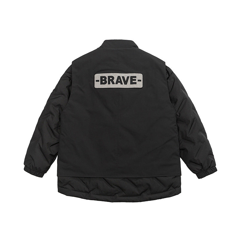 90% WHITE DUCK DOWN JACKET FAKE 2-PIECE VEST COAT SUPPER WARM