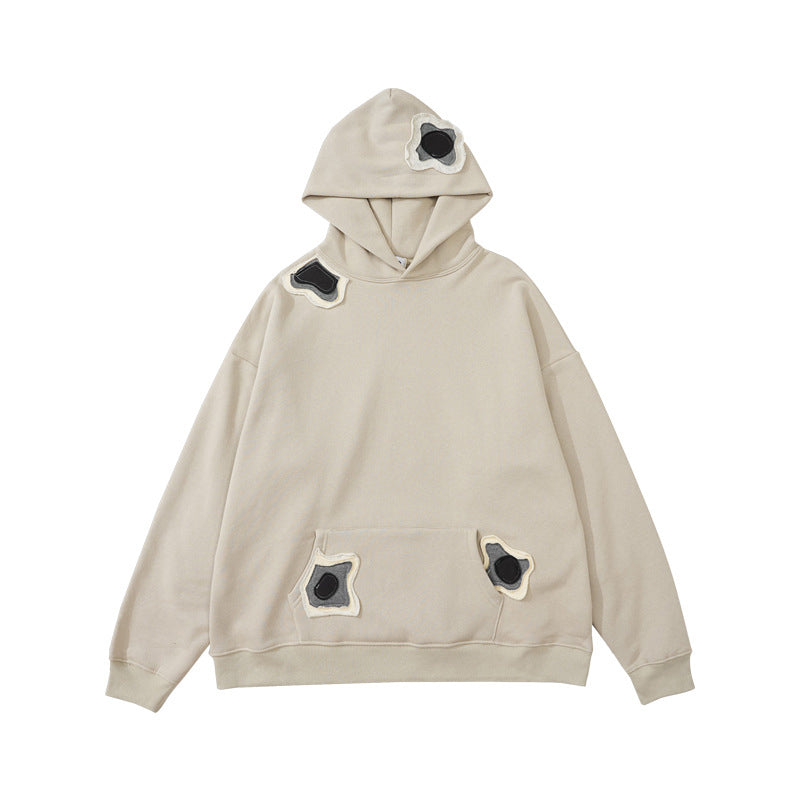 ABYSS PATCH FLEECE WARM HOODED SWEATSHIRT