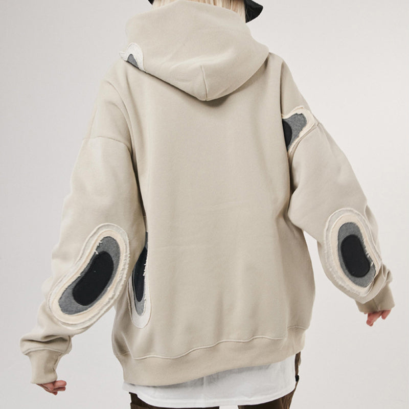 ABYSS PATCH FLEECE WARM HOODED SWEATSHIRT