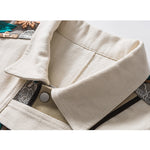 Load image into Gallery viewer, CANVAS &amp; LACE FLORAL LAPEL JACKET
