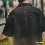 Load image into Gallery viewer, CUBAN COLLAR LINEN SHIRT
