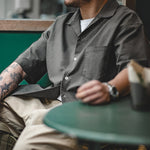 Load image into Gallery viewer, CUBAN COLLAR LINEN SHIRT
