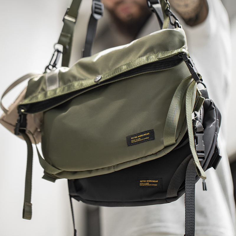 CYCLING BAG, CROSSBODY BAG, MESSENGER BAG WITH MULTI-FUNCTIONAL LARGE-CAPACITY