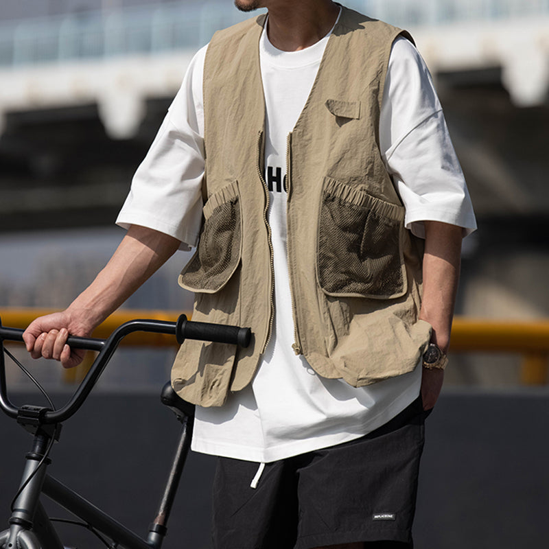 DAILY WEAR NET POCKET NYLON VEST