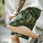 Load image into Gallery viewer, GEOMETRIC CAMOUFLAGE MILITARY MOUNTAIN CAMPING  SHORT-SLEEVE &amp; SHORTS SUIT
