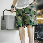 Load image into Gallery viewer, GEOMETRIC CAMOUFLAGE MILITARY MOUNTAIN CAMPING  SHORT-SLEEVE &amp; SHORTS SUIT
