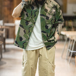 Load image into Gallery viewer, GEOMETRIC CAMOUFLAGE MILITARY MOUNTAIN CAMPING  SHORT-SLEEVE &amp; SHORTS SUIT
