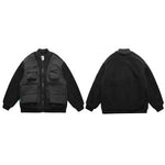 Load image into Gallery viewer, IMITATION SHERPA FAKE VEST PATCHWORK MULTI-POCKET COTTON COAT
