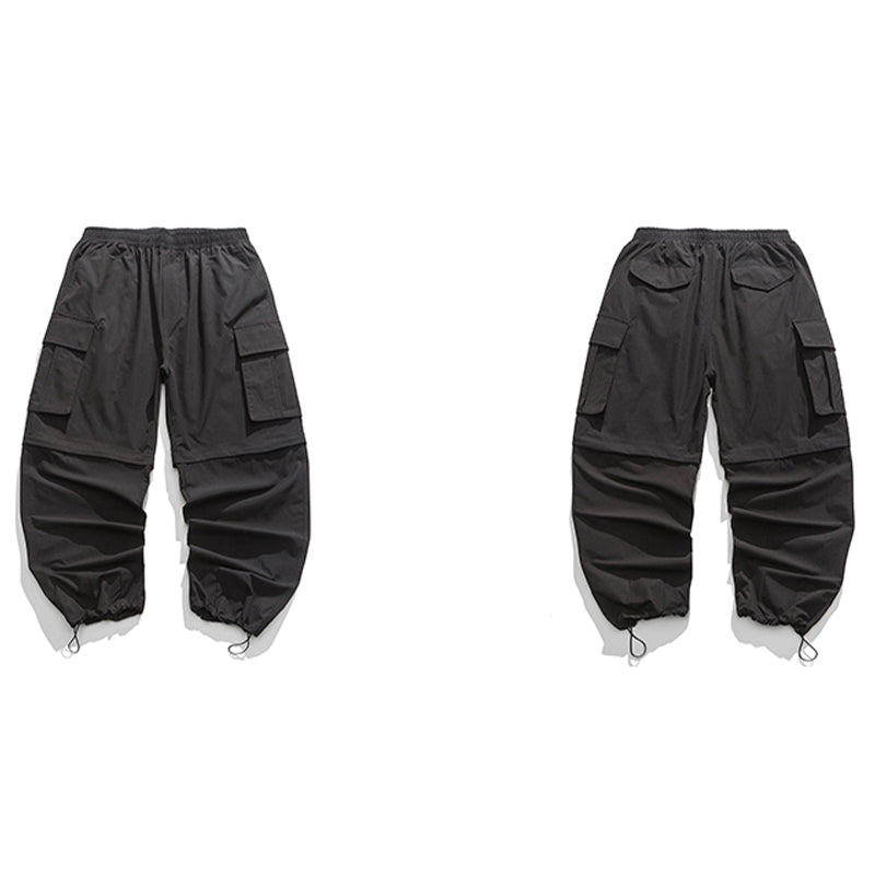 JAPANESE 2-WAY HIDDEN PLAID STRAIGHT SHORTS & TROUSERS