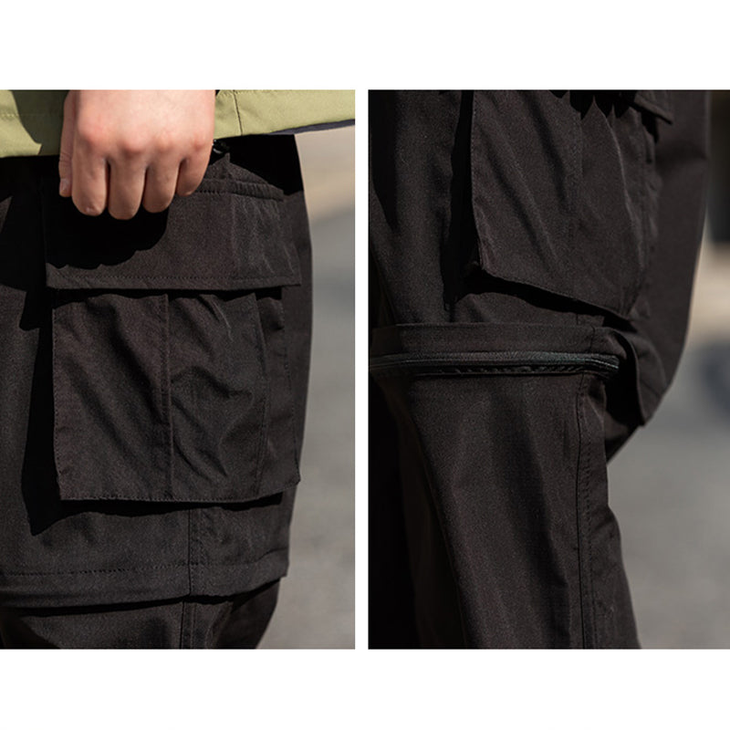 JAPANESE 2-WAY HIDDEN PLAID STRAIGHT SHORTS & TROUSERS