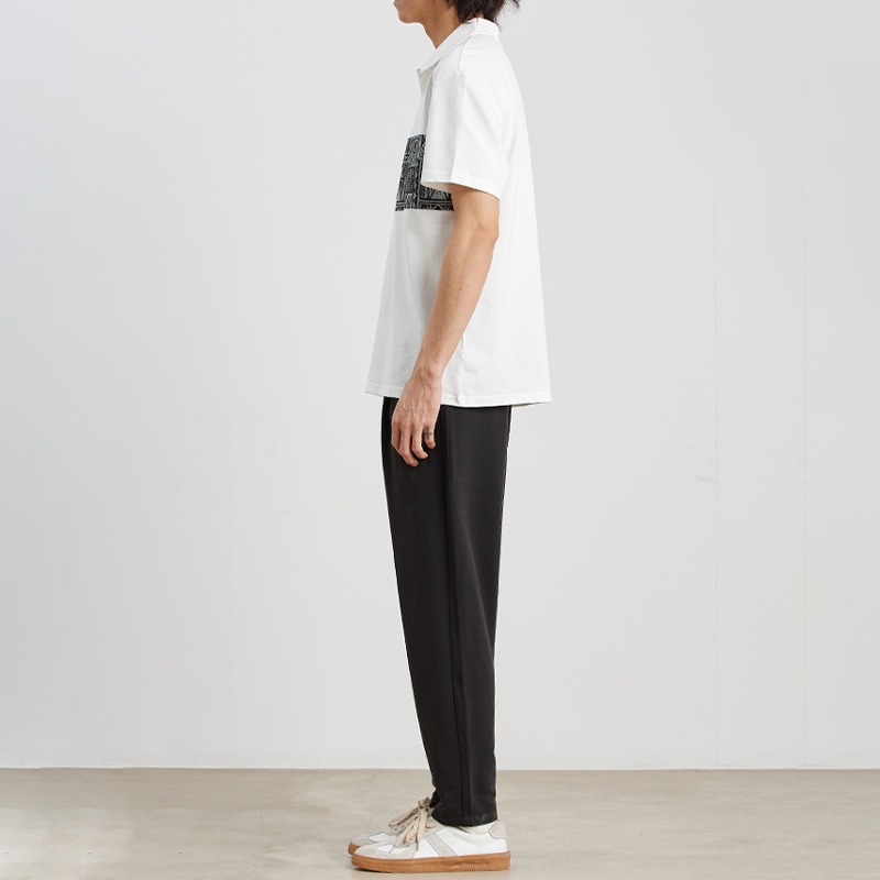 LINE PATCHWORK POLO SLIM FIT TOPS