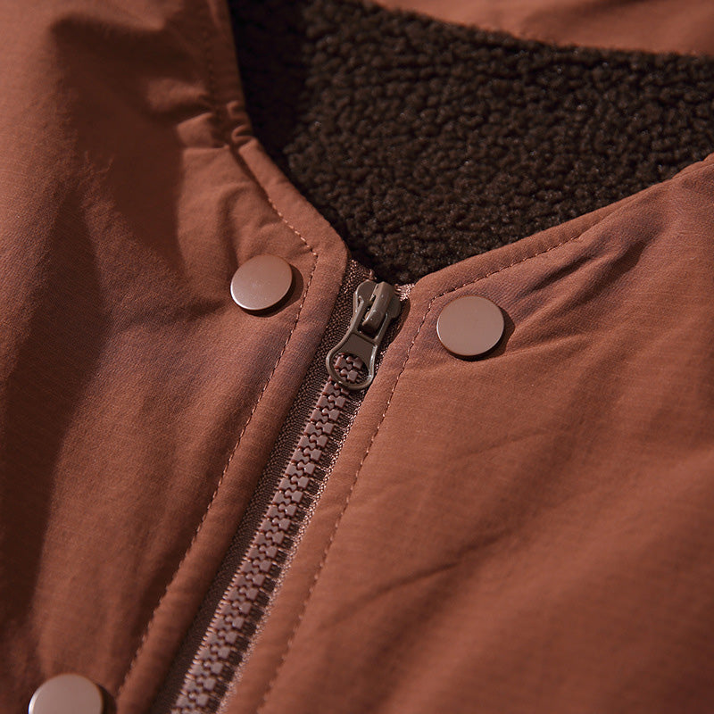 NYLON SHERPA LINED THIN VEST