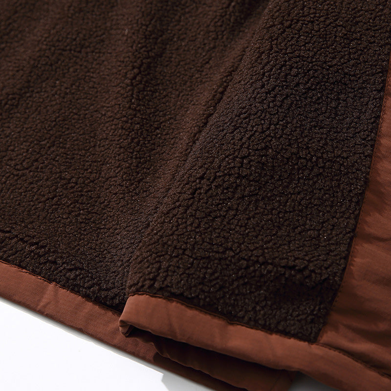 NYLON SHERPA LINED THIN VEST