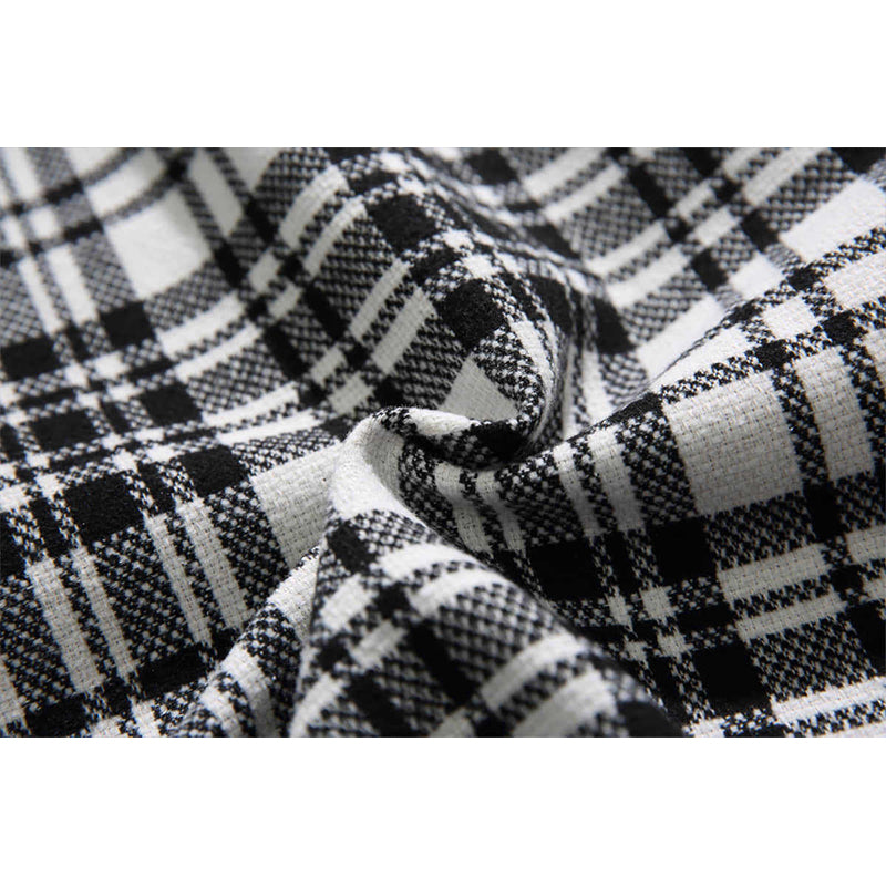 RETRO PATCHWORK PLAID COAT & JACKET
