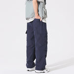 Load image into Gallery viewer, PLEATED KNEES LOOSE STRAIGHT TROUSERS
