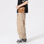 Load image into Gallery viewer, PLEATED KNEES LOOSE STRAIGHT TROUSERS
