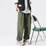 Load image into Gallery viewer, PLEATED KNEES LOOSE STRAIGHT TROUSERS
