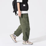 Load image into Gallery viewer, PLEATED KNEES LOOSE STRAIGHT TROUSERS
