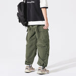 Load image into Gallery viewer, PLEATED KNEES LOOSE STRAIGHT TROUSERS
