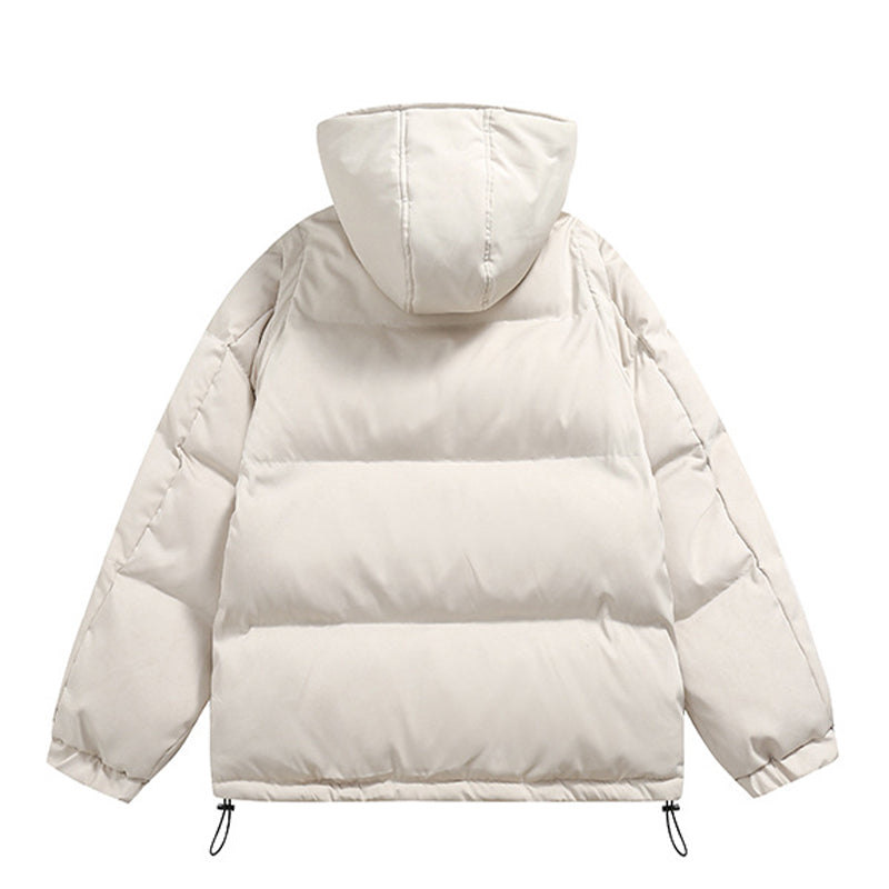 PUFFER HOODED JACKET DETACHABLE TRANS TO VEST