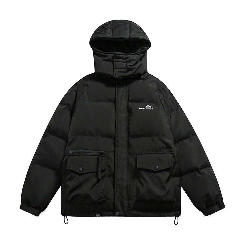 PUFFER HOODED JACKET DETACHABLE TRANS TO VEST
