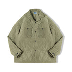 Load image into Gallery viewer, RHOMBUS LATTICE QUILTING PEACHY COTTON COAT
