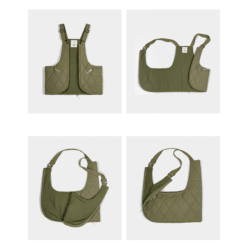 QUILTED PUFFER VEST BAG