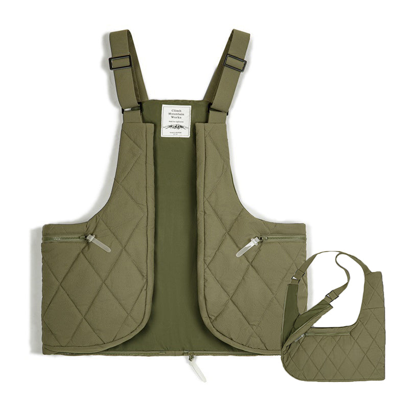 QUILTED PUFFER VEST BAG
