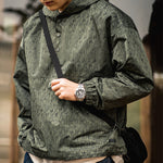 Load image into Gallery viewer, RAINDROP CAMOUFLAGE PRINTED HOODIE COAT
