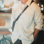 Load image into Gallery viewer, RETRO NATIVE WHITE COTTONSEED PARTICLES LAPEL LONG-SLEEVED SHIRT
