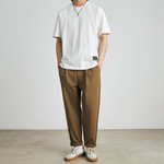 Load image into Gallery viewer, STRIPED CROPPED RETRO COTTON BLACK &amp; WHITE TEE
