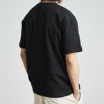 Load image into Gallery viewer, STRIPED CROPPED RETRO COTTON BLACK &amp; WHITE TEE
