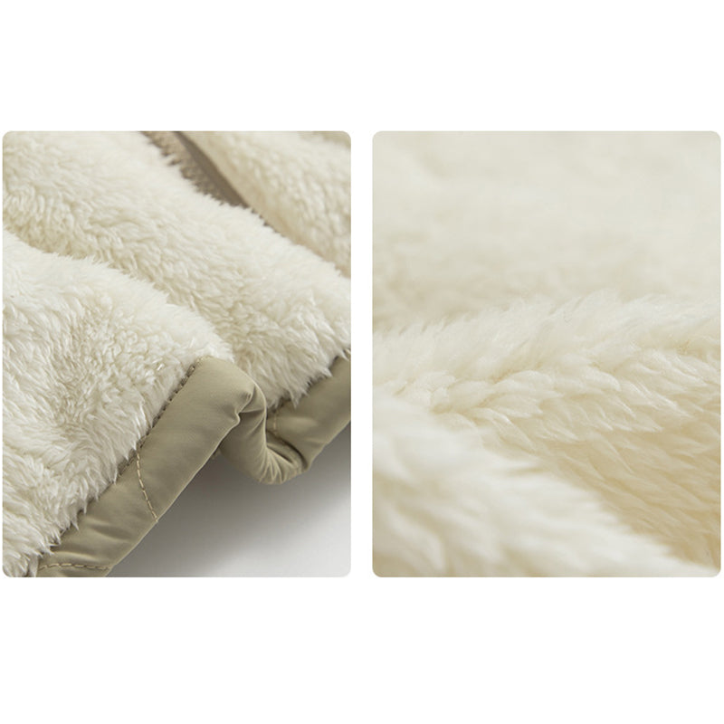 THICKENED FLEECE-LINED REVERSIBLE WEAR CASUAL COAT