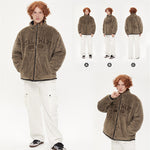 Load image into Gallery viewer, THICKENED FLEECE-LINED REVERSIBLE WEAR CASUAL COAT
