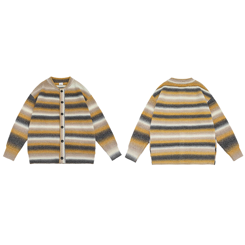 UNISEX LOOSE SHOULDER WOOL KNITTED CARDIGAN & JACKET