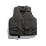 Load image into Gallery viewer, V-NECK TAPE TIGHTENING &amp; ZIPPER PUFFER VEST
