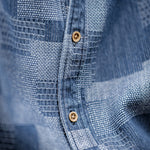 Load image into Gallery viewer, VINTAGE BLUE PANEL DENIM SHIRT

