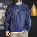 Load image into Gallery viewer, WAFFLE VELCRO LONG-SLEEVED SWEATSHIRT WITH BROOCH
