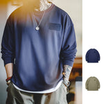 Load image into Gallery viewer, WAFFLE VELCRO LONG-SLEEVED SWEATSHIRT WITH BROOCH
