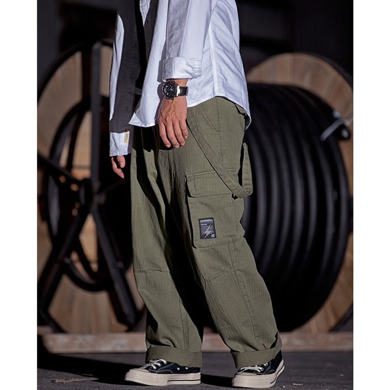 WIDE-LEG BRACES PANT