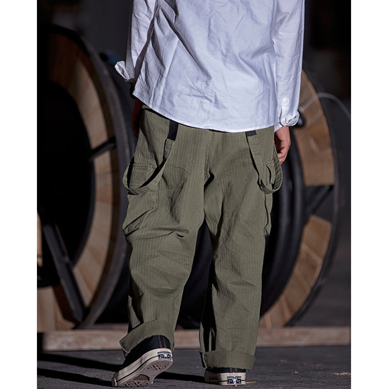 WIDE-LEG BRACES PANT