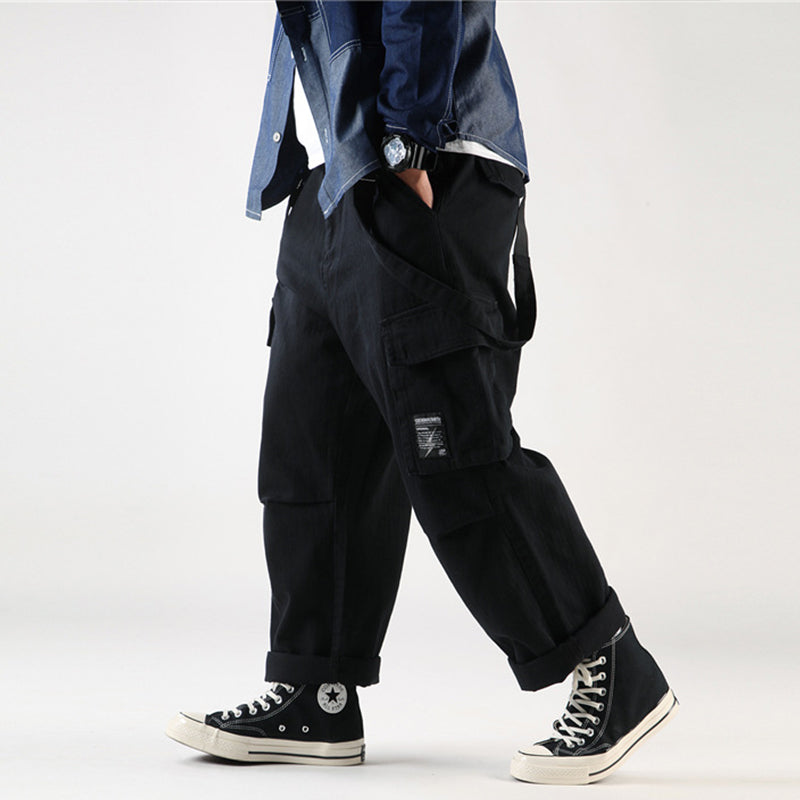 WIDE-LEG BRACES PANT