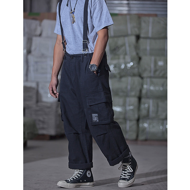 WIDE-LEG BRACES PANT