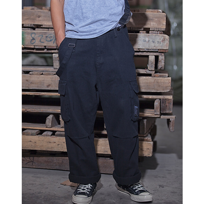 WIDE-LEG BRACES PANT