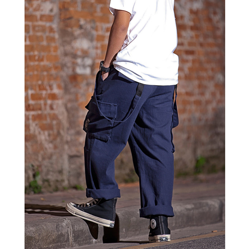 WIDE-LEG BRACES PANT