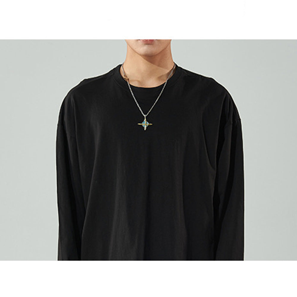 100% COTTON OVERSIZED BOTTOMING SHIRT