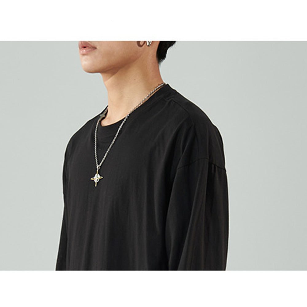 100% COTTON OVERSIZED BOTTOMING SHIRT