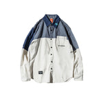 Load image into Gallery viewer, LOOSE CASUAL PATCHWORK SHIRT JACKET
